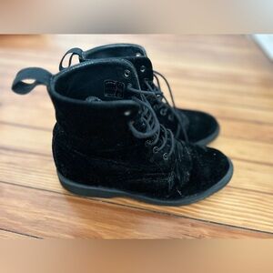 Suede Dr Martens Marvel boots